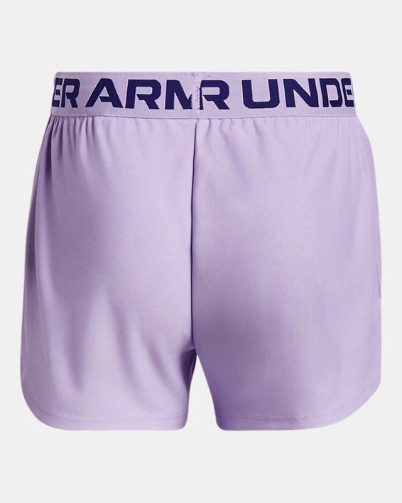 Girls' UA Play Up Shorts, Purple, pdpMainDesktop image number 1